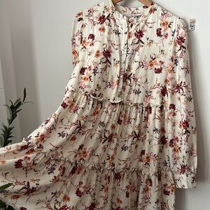 Penelope Rose Floral Print Long Sleeve Minidress